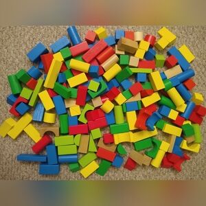 Assorted Wooden Building Blocks